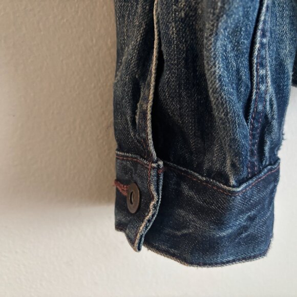 Levi's Made & Crafted Boro Patchwork Blue Denim Type IV Trucker Jacket - Medium - Picture 10 of 15